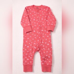Hanes Kids Pajamas - Pink with White Triangles